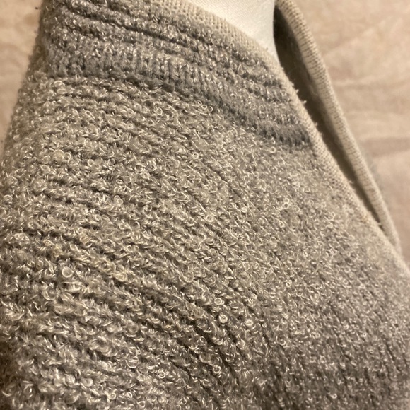 Vintage Composition Womens Cardigan Size Large Gray Chunky Knit Long Sleeves - Picture 4 of 7